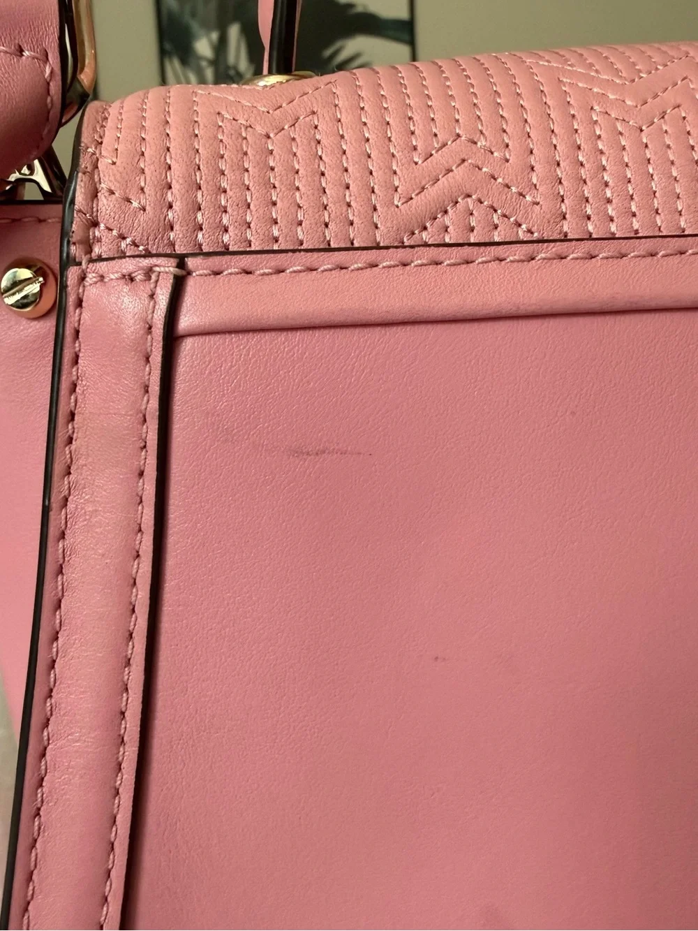Michael Kors Whitney Medium Deco Quilted Leather Satchel